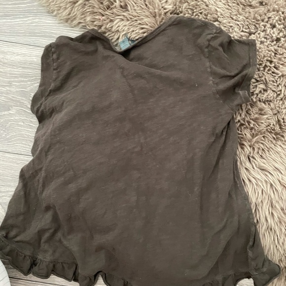 Left of Center Olive Boho  Top - Picture 2 of 8